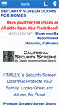 Mobile Screenshot of californiasecurityscreens.com